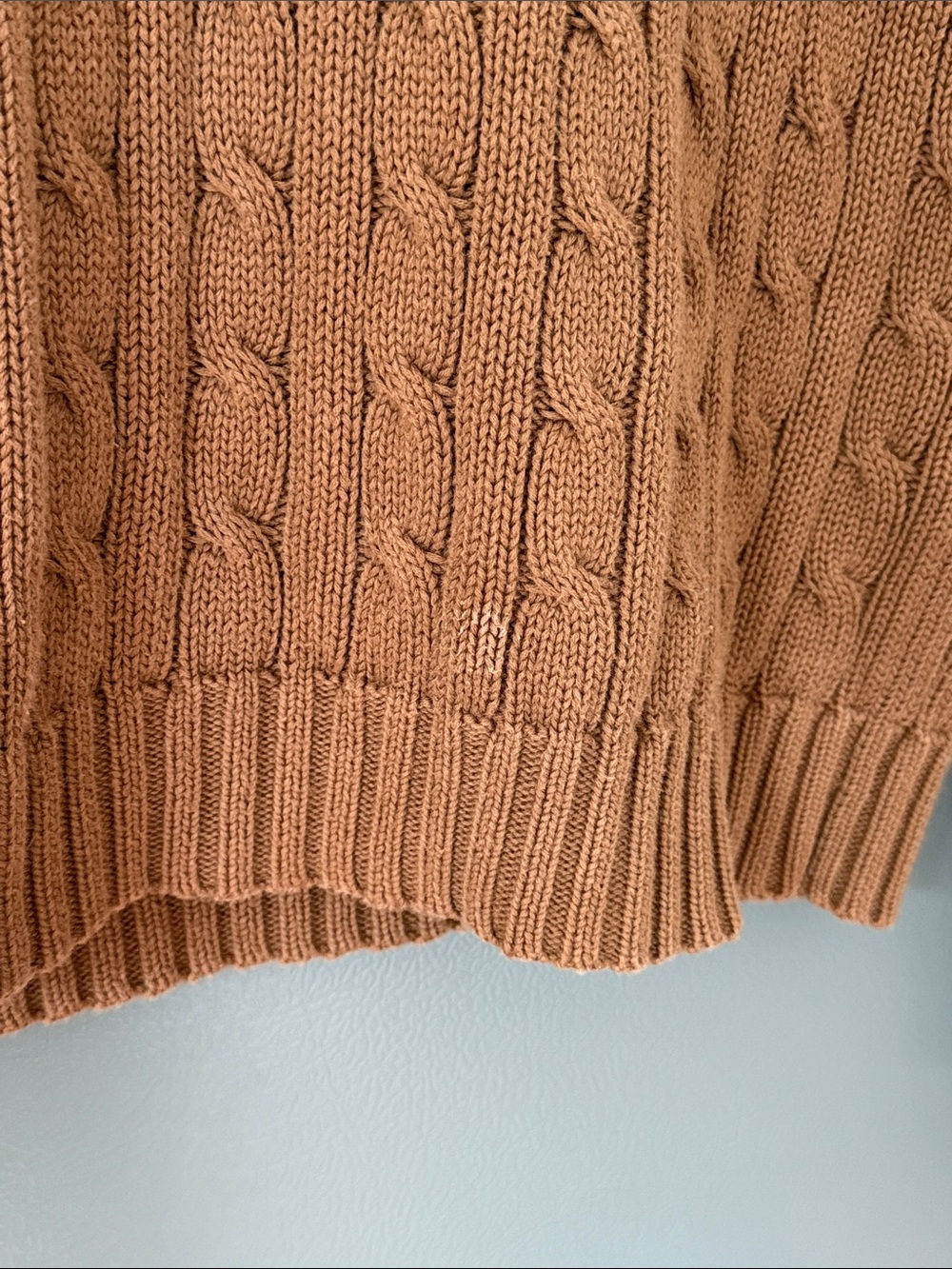 Ralph Lauren Sport Double Layer Mock Neck Cable Sweater Size S - Picture 3 of 8